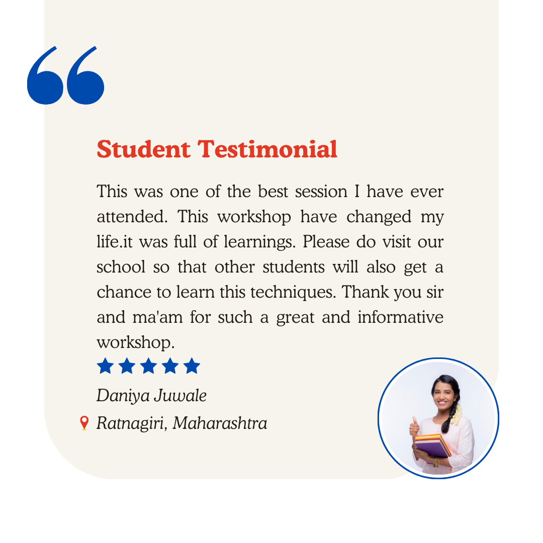 Testimonial from Daniya Juwale from Ratnagiri, Maharashtra