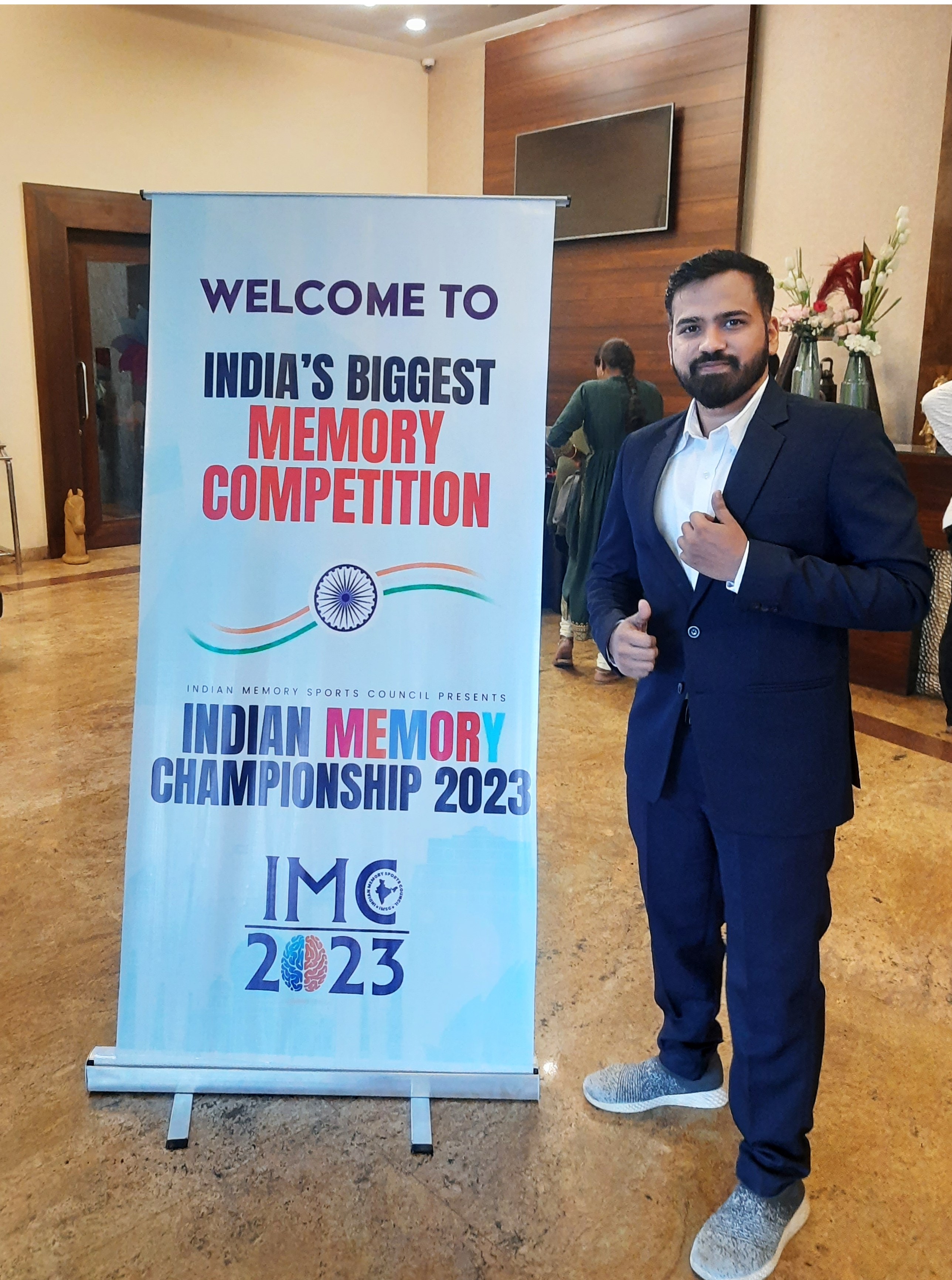 Competitors focusing during Indian Memory Championship competition