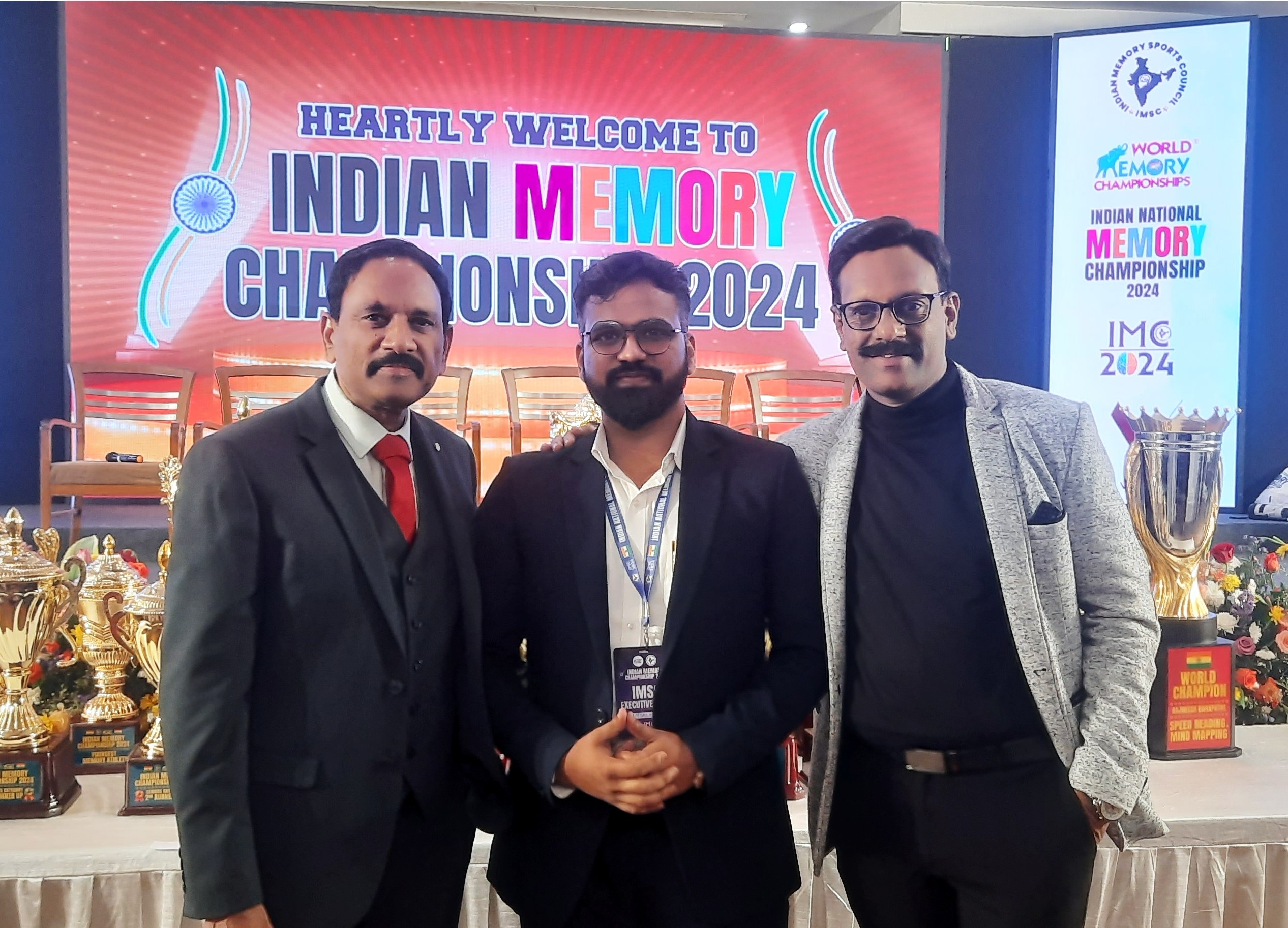 Competitors focusing during Indian Memory Championship competition