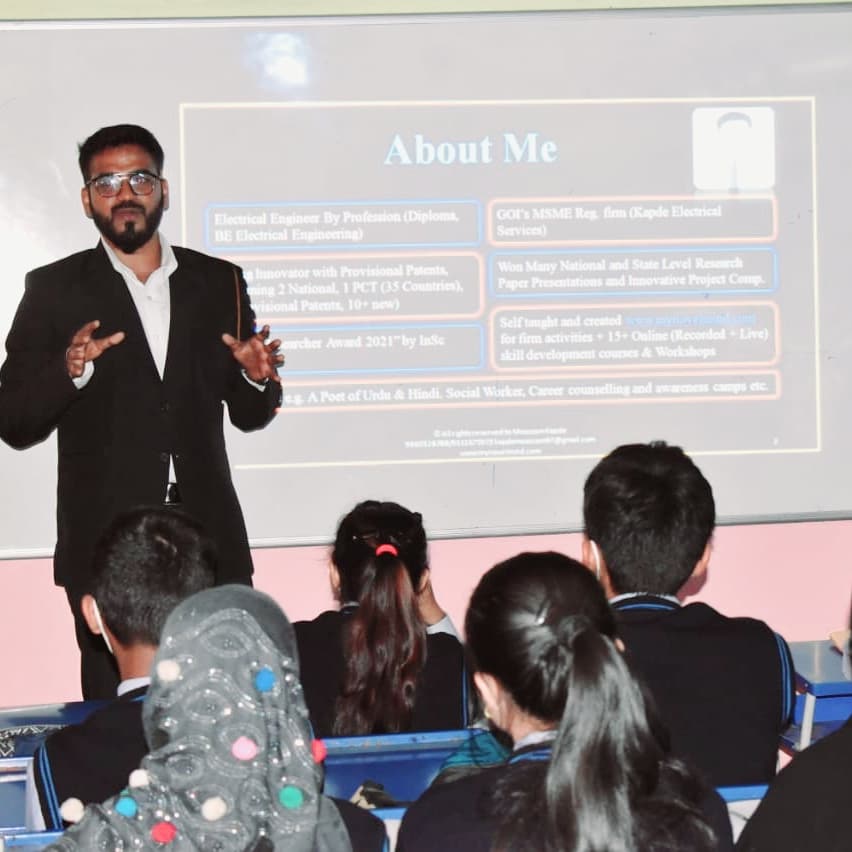 Interactive session at InnoVigyan career counseling workshop